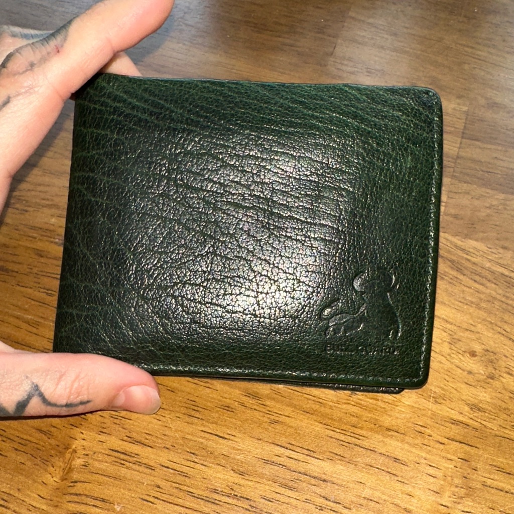 Forest Green Leather Card Holder Forest Green Leather Card Holder